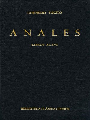 cover image of Anales. Libros XI-XVI